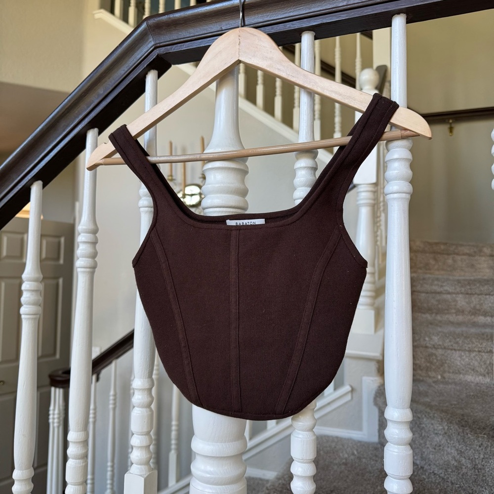 Aritzia Sculpt Knit Crop Corset